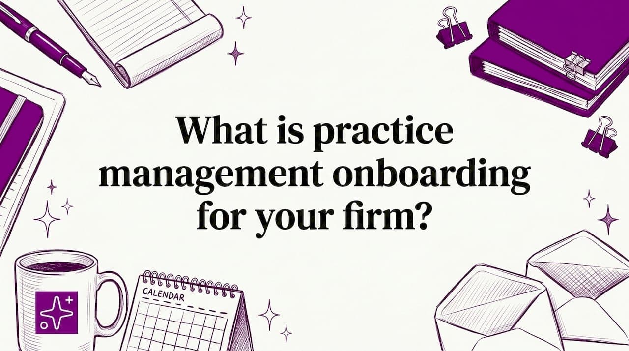 What is practice management onboarding for your firm?