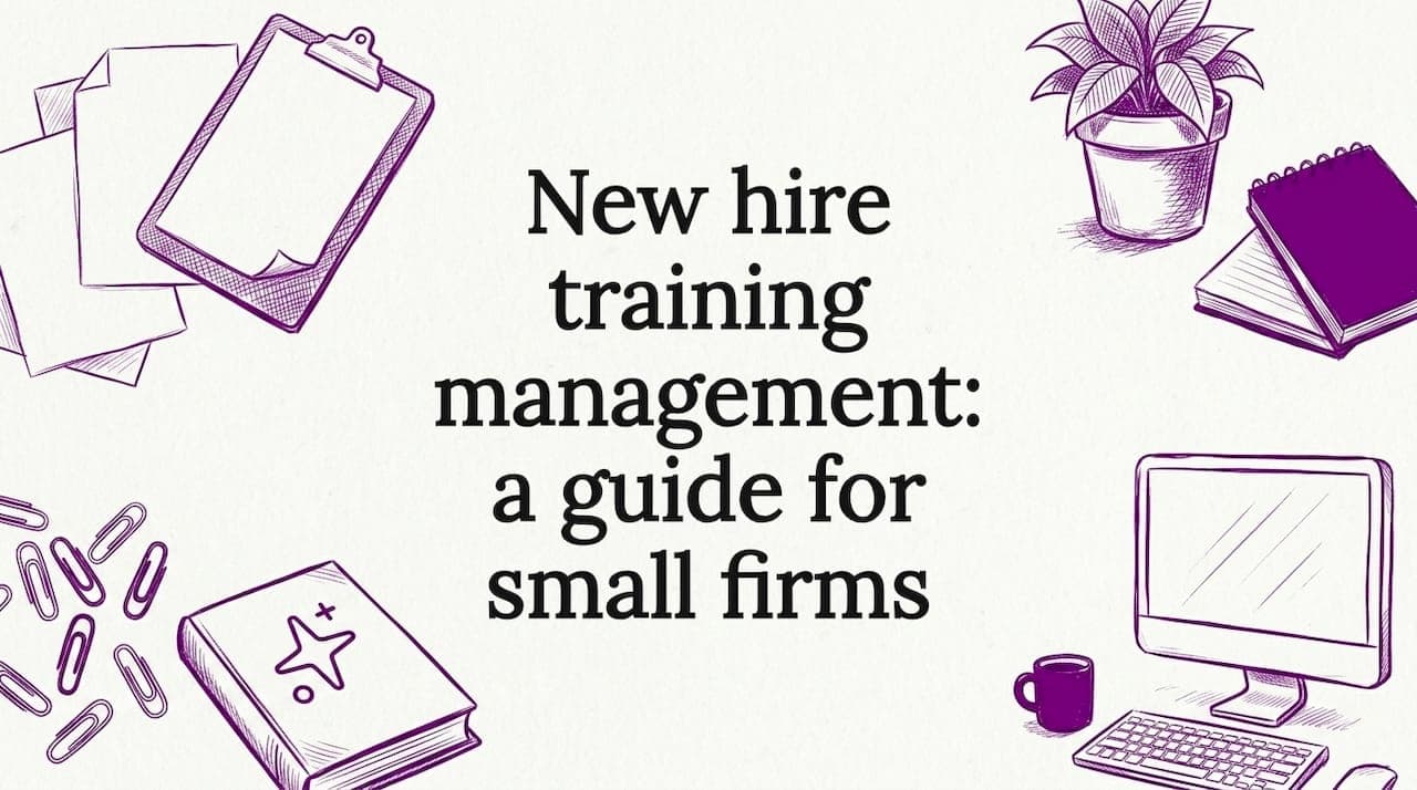 New hire training management: a guide for small firms