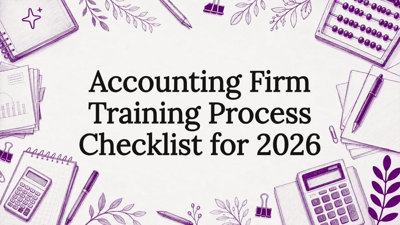Accounting Firm Training Process Checklist for 2026